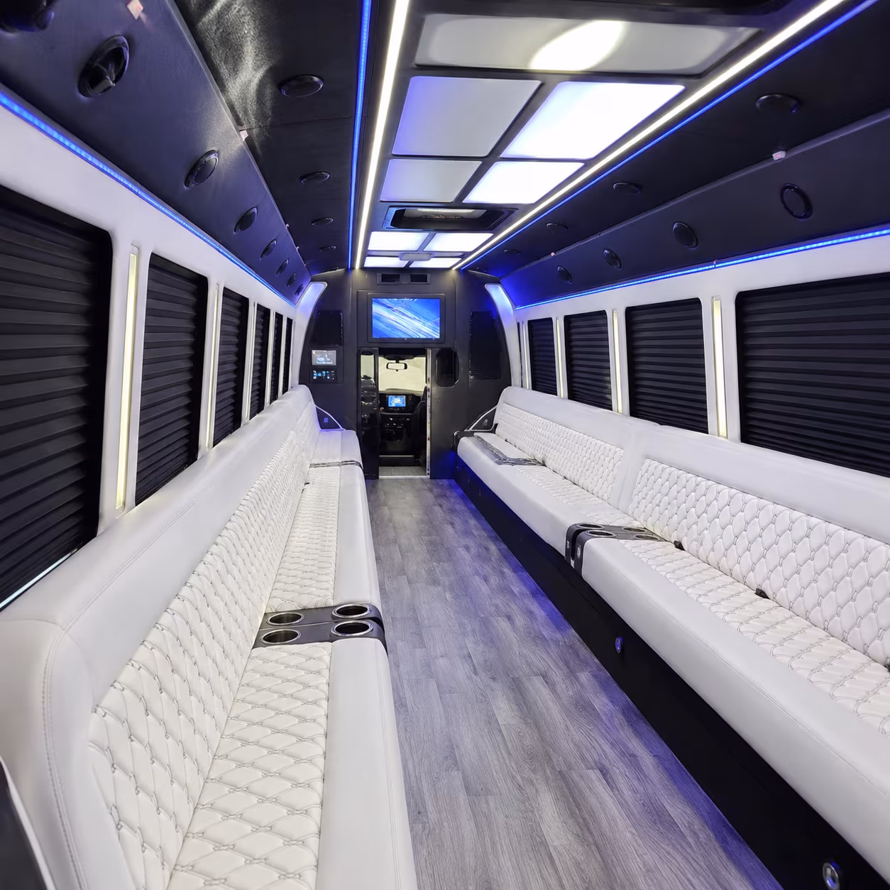 San Francisco Birthday, Sweet 16, & Quinceañera Transportation party bus exterior