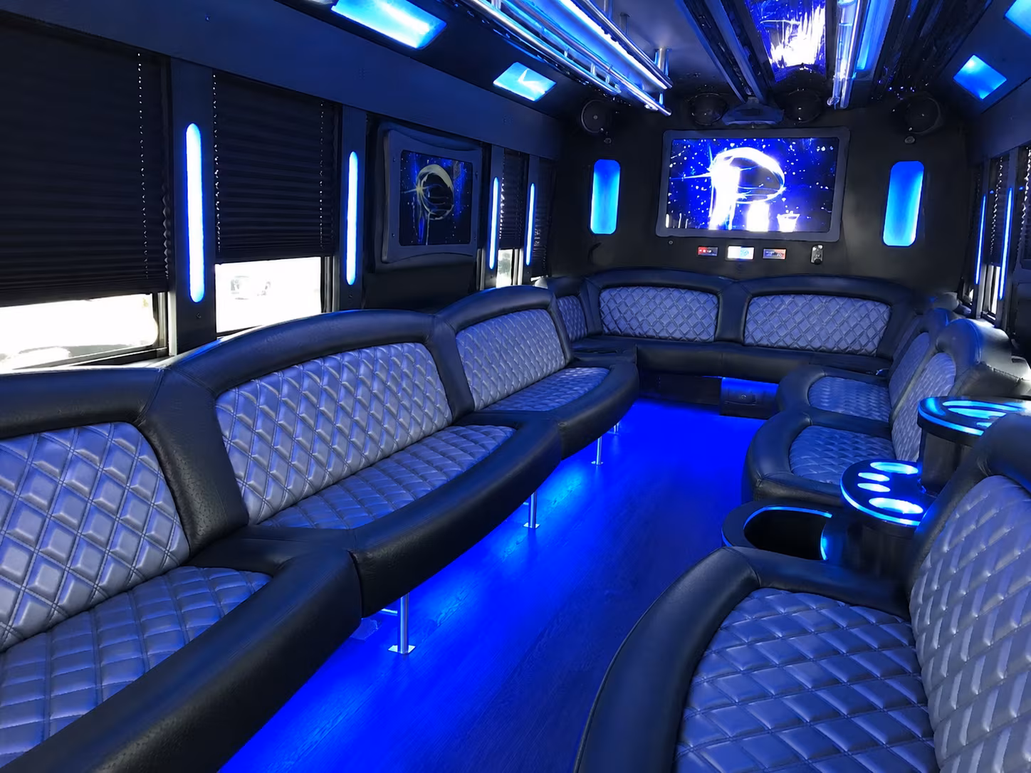 San Francisco Birthday, Sweet 16, & Quinceañera Transportation party bus exterior