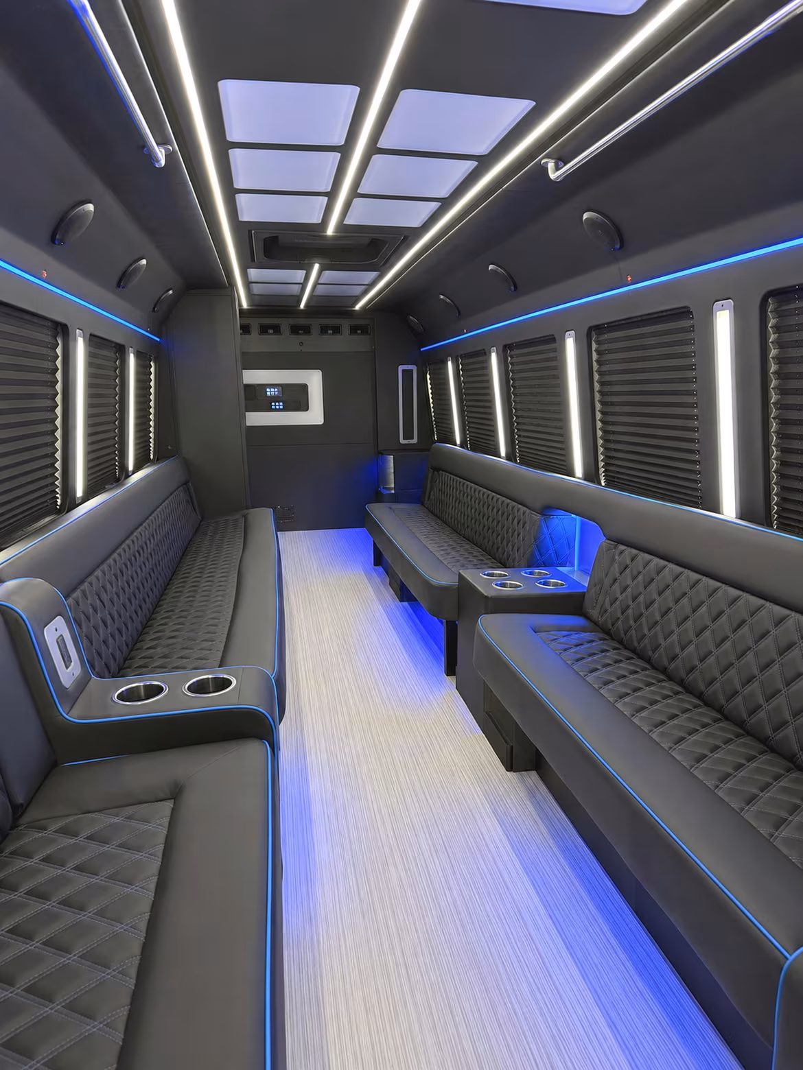 San Francisco Private Event Transportation party bus interior