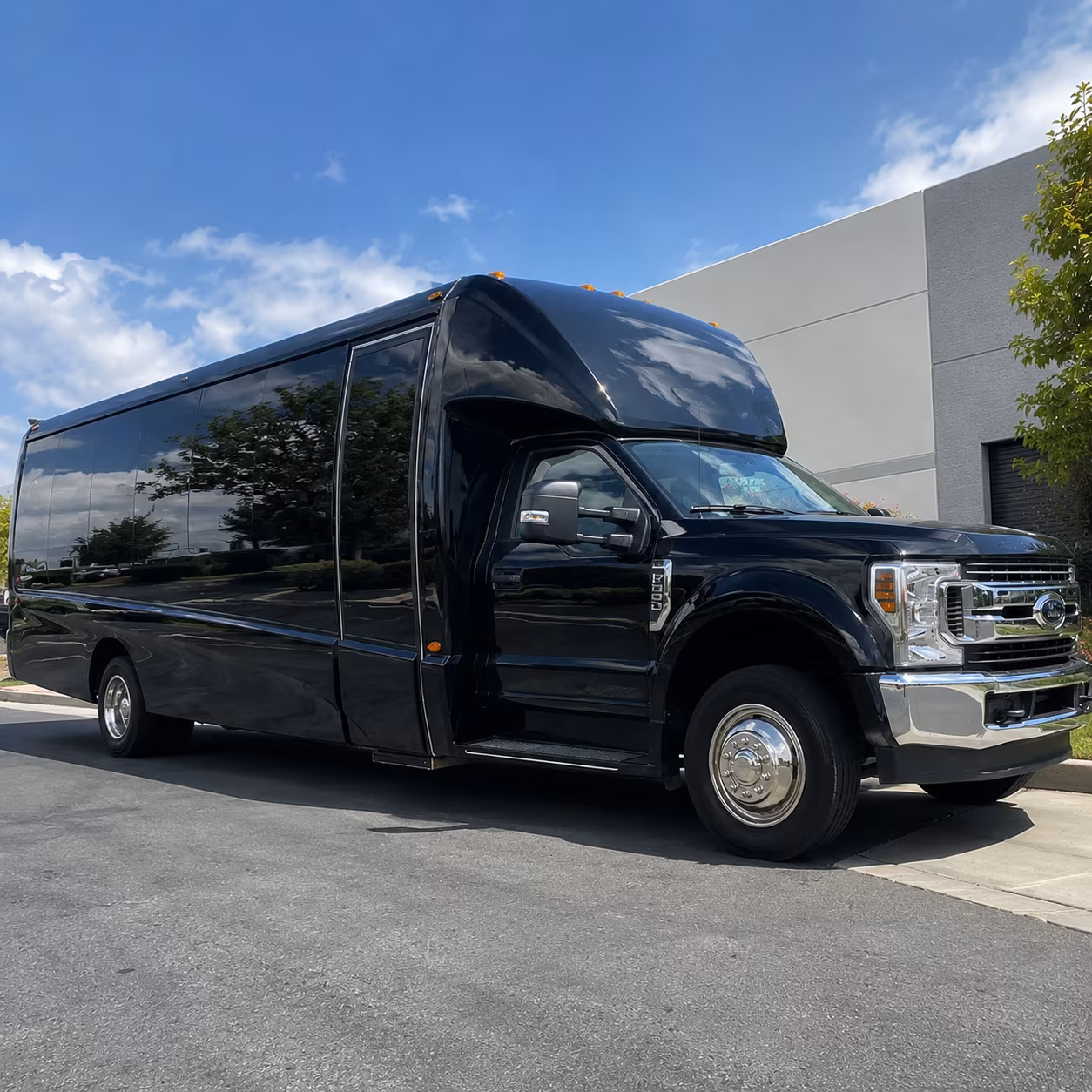 San Francisco School Event Transportation party bus exterior