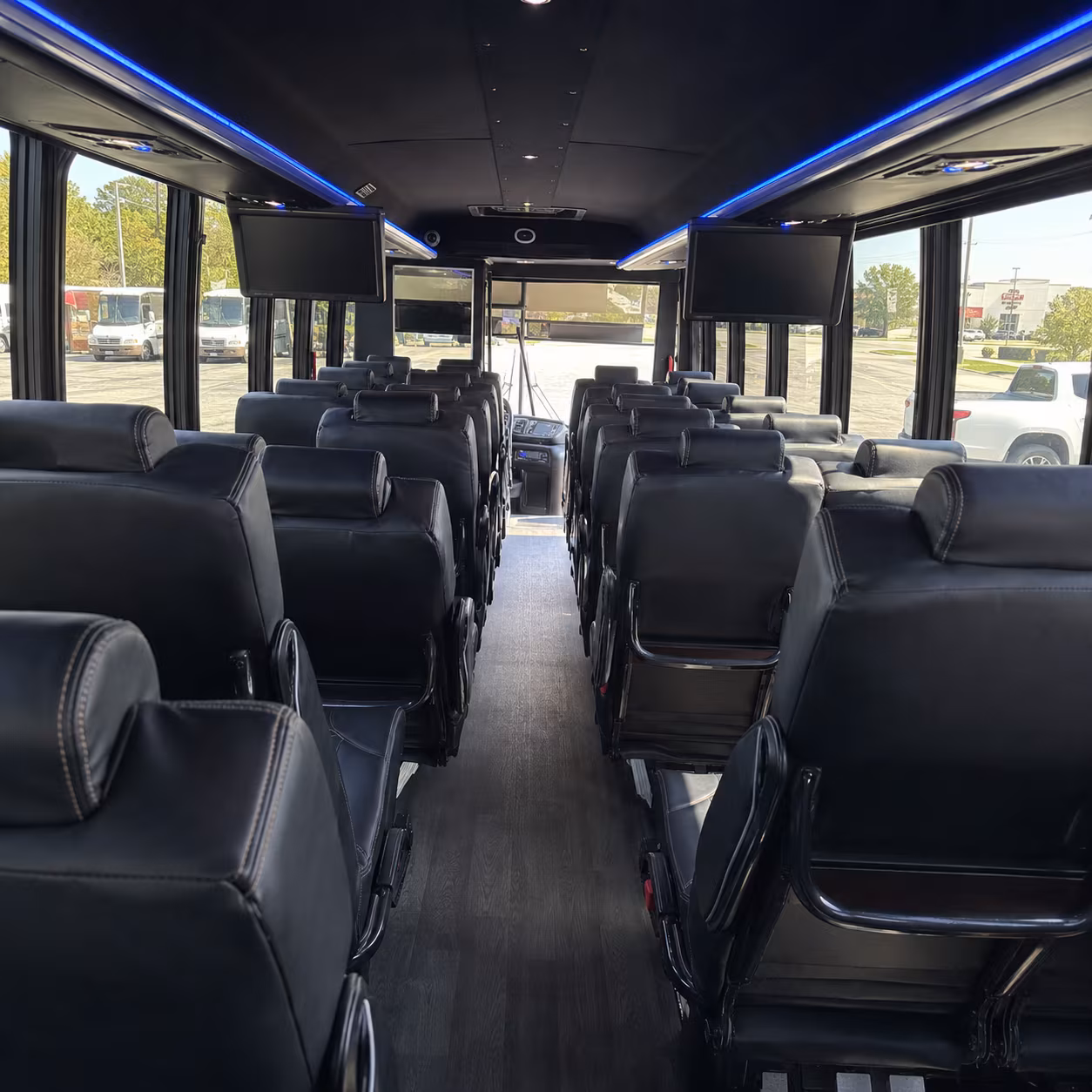 San Francisco School Event Transportation party bus exterior