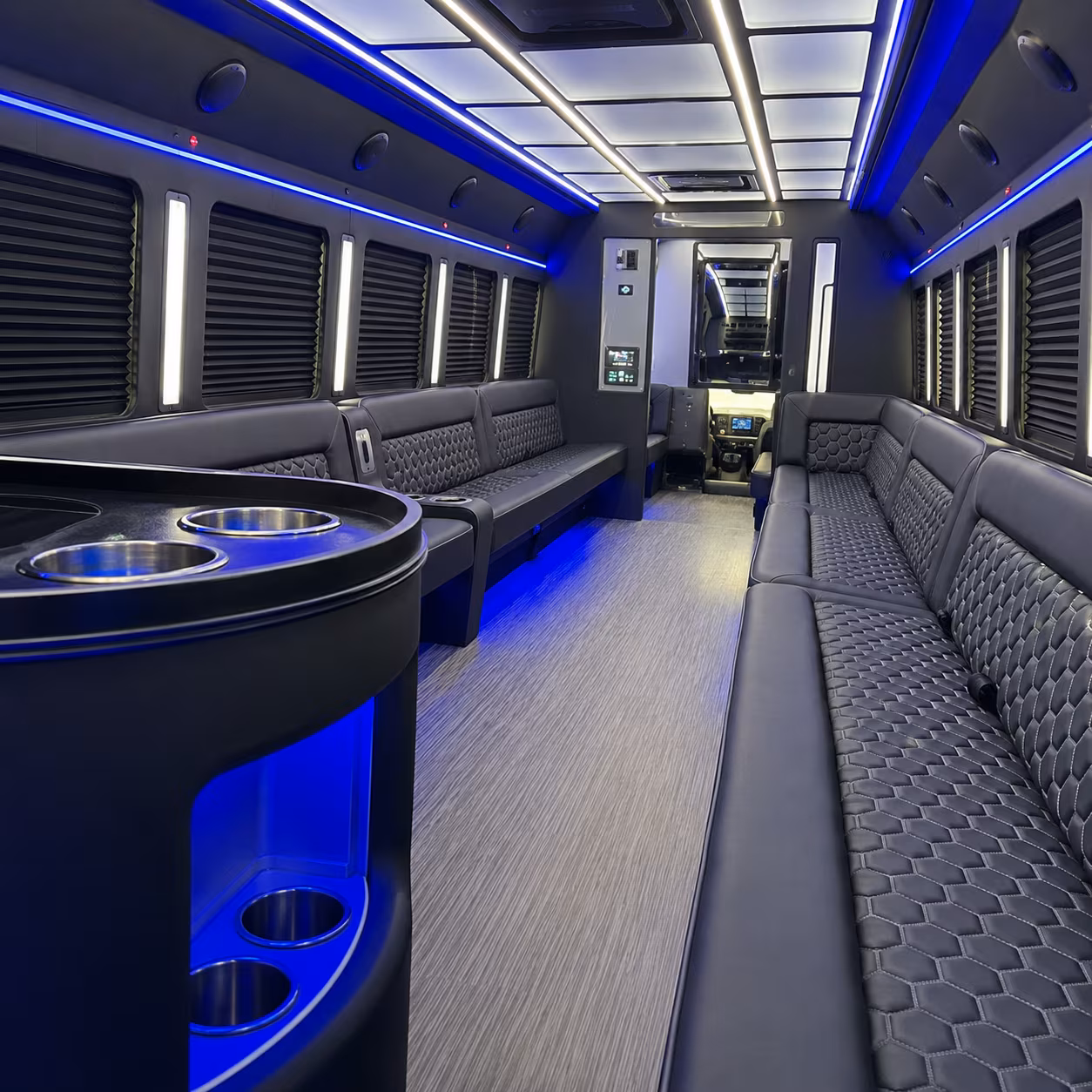 San Francisco Wedding Transportation party bus exterior