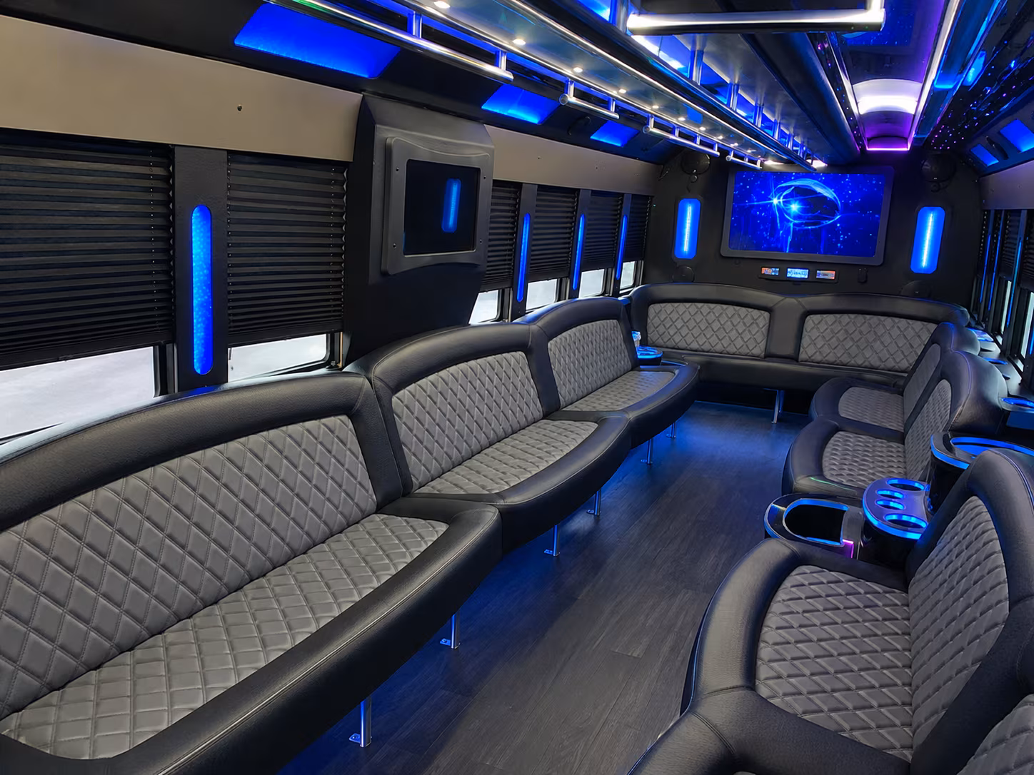 San Francisco Winery Tour & Pub Crawl Transportation party bus interior